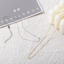 Load image into Gallery viewer, 18K Lip Chain Finished Necklace, 316L Stainless Steel, Ready to Wear, 40+5cm/17.7 inch ZD002