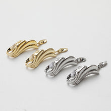 تحميل الصورة إلى عارض المعرض، مشبك سوار ذهبي على شكل ريشة، موصل سلسلة وصلات، مطلي بالذهب/الفضة عيار 14 قيراطًا، صنع قلادة، العثور على الموصل GT028