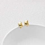 Gold Moon Ear Post with Loops, S925 Silver Ear Pin, Nickel Free, 18K Gold Plated Stud Earring Finding D0417
