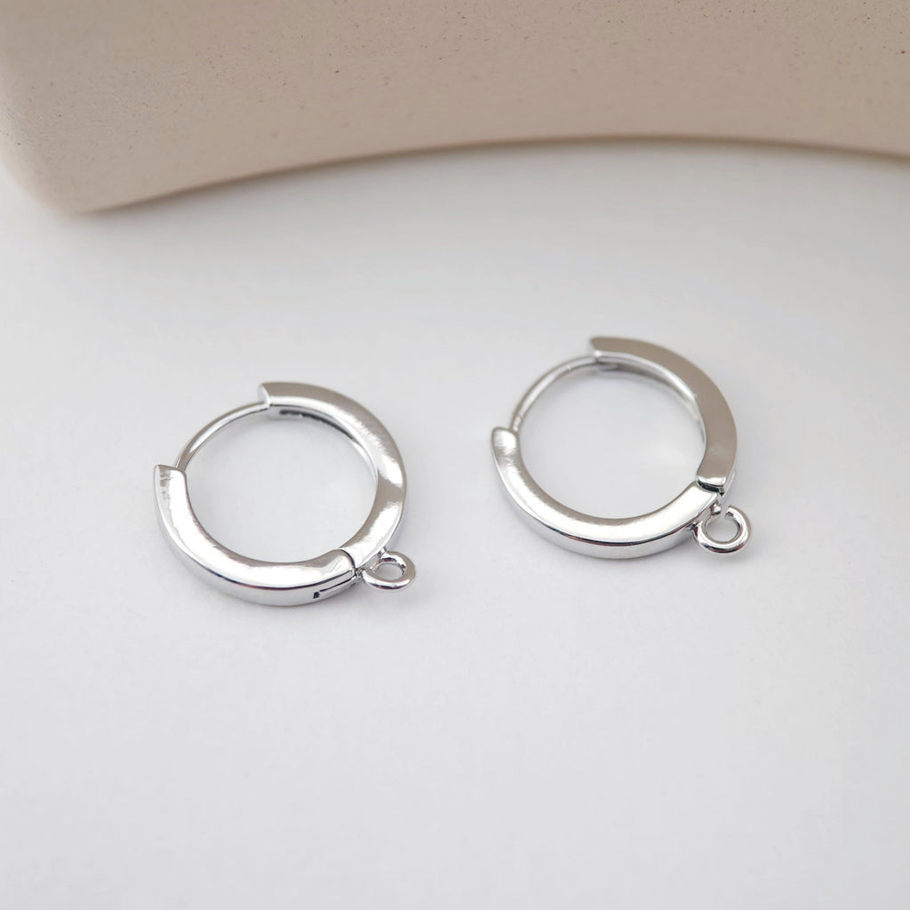 4PCS Huggie Hoops Earring Hoop, 18K Gold Plated Leverback Ear Hoops, Gold Earring Making Findings for Jewelry Making D0149