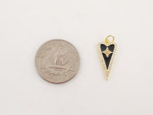 Load image into Gallery viewer, Heart Charms, Cubic Pave Charm, 18K Gold Plated CZ Pave Love Pendant, Necklace Making Pendants, Jewelry Findings S20321