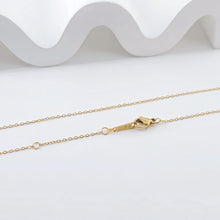 Load image into Gallery viewer, Adjustable 14K Finished Necklace Chain, Oval Cable Necklace, 316L Stainless Steel, Oval Chain, Ready to Wear, 54cm/21 inch, JR004