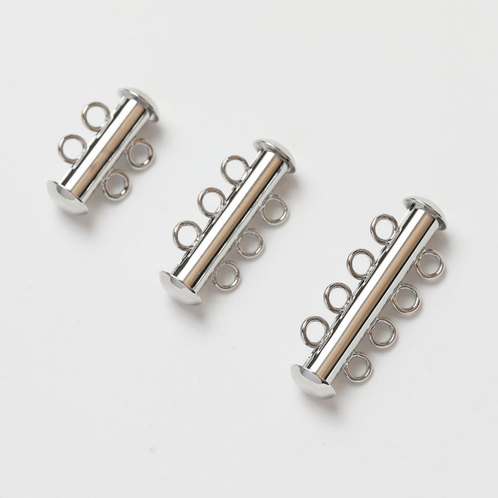 مشبك عقد ذهبي متشابك، مطلي بالذهب عيار 14 قيراطًا، مشبك عقد متعدد الطبقات، مشبك صنع أساور القلائد مع حلقات، قطع مجوهرات GZ356