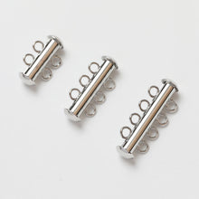 تحميل الصورة إلى عارض المعرض، مشبك عقد ذهبي متشابك، مطلي بالذهب عيار 14 قيراطًا، مشبك عقد متعدد الطبقات، مشبك صنع أساور القلائد مع حلقات، قطع مجوهرات GZ356