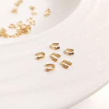 Cargar imagen en el visor de la galería, Protector de cable chapado en oro de 14 quilates, [10 unidades/paquete] apto para orificios de 0,8 mm/21 ga/0,03 pulgadas, guardacables para bisutería TH010
