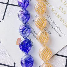 Load image into Gallery viewer, 4pcs Glass Drop Bubble Beads, 26mm, Hand Blown Hollow Oval Globes for Jewelry Making, DIY Beads Finding MY082