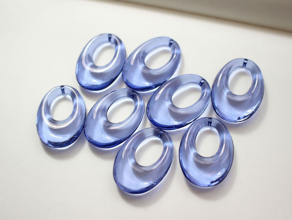 10 قطع من القلادة البيضاوية المفتوحة، قلادة من الراتنج لصنع المجوهرات، العثور على الخرز بنفسك GZ290