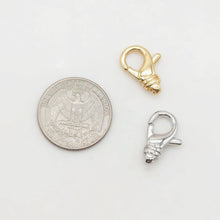 Load image into Gallery viewer, 18K Shiny Gold Plated Lobster Clasp Claw, 19.2*13mm, Necklace Bracelet Making Clasp with Closed Loop, Jewelry Findings S20368
