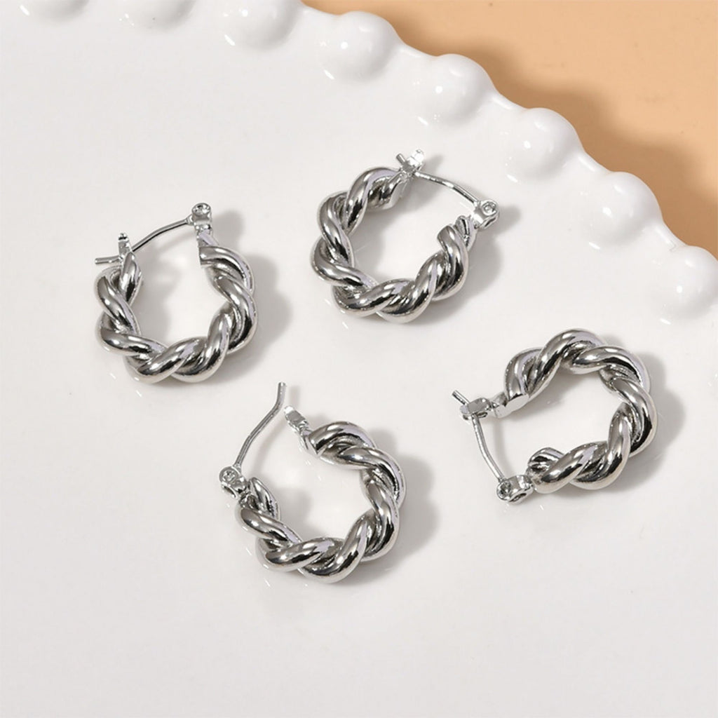 14K Gold Plated Twist Hoop Earring, Huggie Hoops Earring Parts, Spring Ear Hoops,  Hoop earring  for Jewelry Making LL230