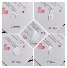 Cargar imagen en el visor de la galería, 10 colgantes de concha en forma de hoja, dijes de concha, accesorios para aretes y bisutería MY086
