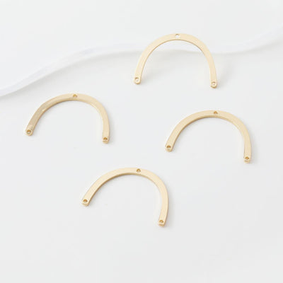 موصل ذهبي مقوس على شكل حرف U، نتائج صنع أقراط مطلية بالذهب عيار 14 قيراطًا، نتائج مجوهرات JG042