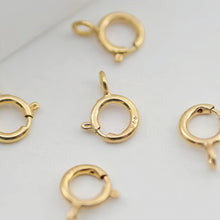 تحميل الصورة إلى عارض المعرض، 10 قطع - مشبك زنبركي من الفضة الإسترلينية عيار 925، مقاس 6 مم، مشبك مطلي بالذهب عيار 18 قيراطًا، مشبك جراد البحر، مشبك قلادة لصنع المجوهرات Z065