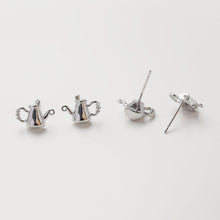 Load image into Gallery viewer, Mini Bottle Stud Earrings Post with loop, 14K Gold/Silver, S925 Silver Pin Nickel Free Earrings,  Ear Stud GZ762