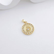 Load image into Gallery viewer, Gold Marine Life Pendant, 18k Gold Plated Brass Charm, Polish Gold Shell Pendant, Starfish Charm, Necklace Making, Jewelry Findings S1299