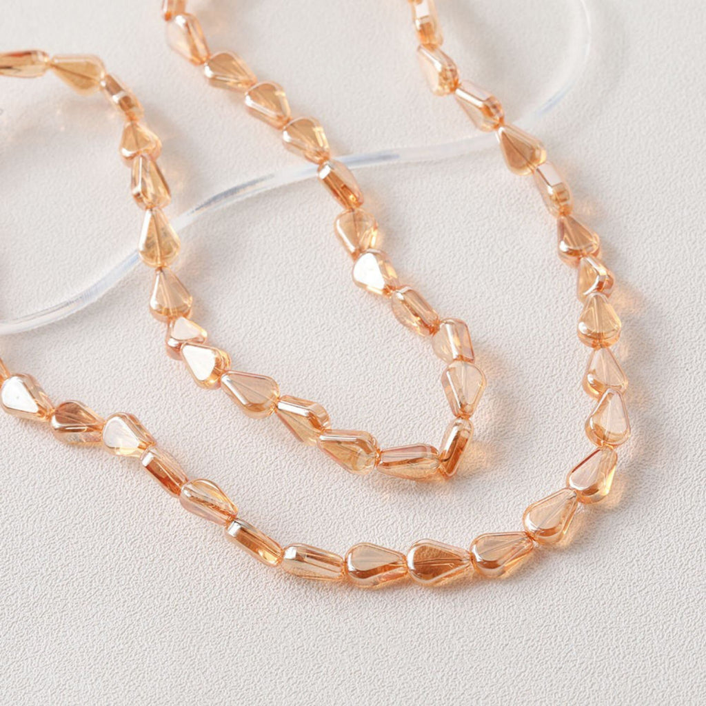 Drop Glaze Beads, 10.6m, Teardrop Glass Crystal Beads for Jewelry Making, Bracelet DIY Beads Finding GZ537