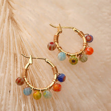 Load image into Gallery viewer, 14K Gold Plated Round Hoop Earring, Huggie Hoops Earring Parts, Spring Ear Hoops, 15mm, 16mm, hoop earrings LL120-ZX7035