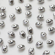 Cargar imagen en el visor de la galería, Cuentas espaciadoras de doble agujero, cuentas en forma de diamante, chapadas en oro, accesorio para hacer pulseras y collares, GZ525