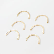 تحميل الصورة إلى عارض المعرض، موصل ذهبي مقوس على شكل حرف U، نتائج صنع أقراط مطلية بالذهب عيار 14 قيراطًا، نتائج مجوهرات JG042