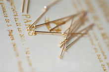 Load image into Gallery viewer, 14K Gold Filled Head Pins- [10PCS] 21/23/25/27 Gauge, Head Pins, Gold Filled Jewelry Making Supply BL017