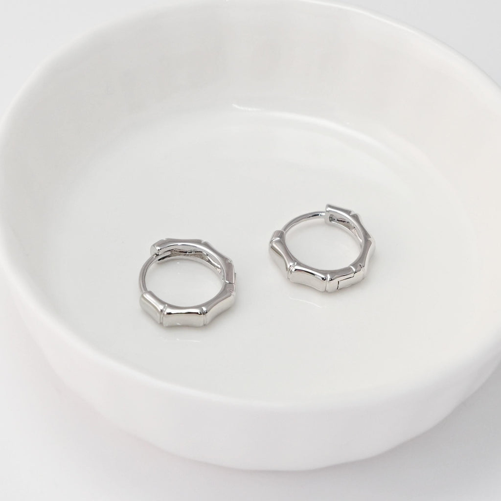 Bamboo Earring Hoops, Gold Plated Huggie Hoop Earring, Leverback Earring, DIY Earring  Findings, Handmade Earring Supplies D0517