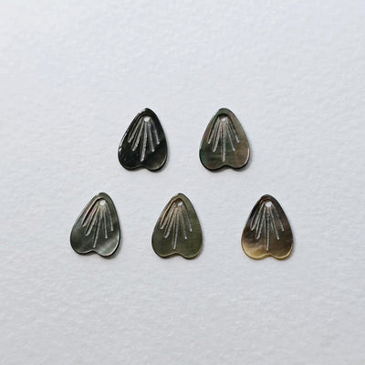 Heart White Mother-of-Pearl, MOP Shell Pendant, Shell Charm, Mother of Pearl Jewelry Making Findings RY066