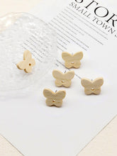 تحميل الصورة إلى عارض المعرض، أقراط خشبية من 4 قطع، أقراط خشبية على شكل فراشة للنساء، مصنوعة من خشب الجوز المعاد تدويره، خالية من النيكل، أقراط هندسية مميزة، رقم المنتج JT914