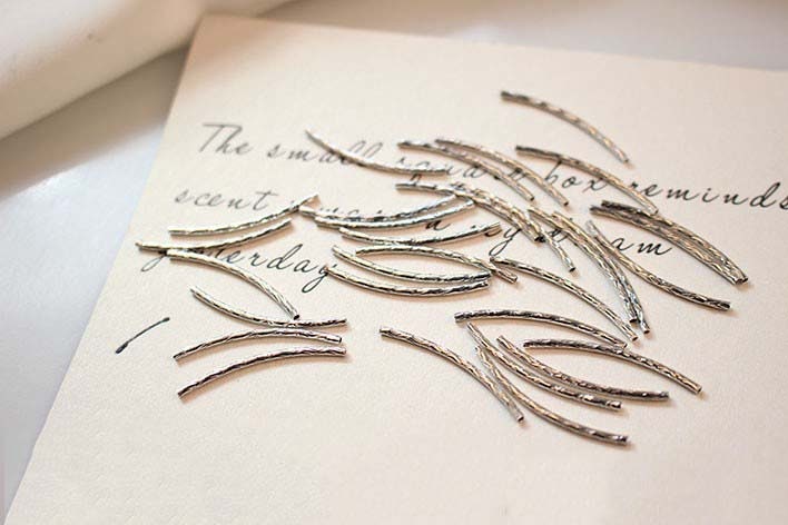 10pcs Tube Beads, Curved Spacer Beads, Curved Tube Beads, 14K Gold/Silver Plated, Bracelet Necklace Making Jewelry Finding GZ320