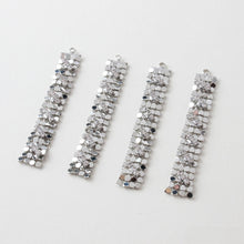 Load image into Gallery viewer, 18K Gold Plated Rhinestone Tassel Pendant Charms with Glitter Fringe for Jewelry Making Supplies, Earring Findings GZ616