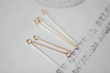 Load image into Gallery viewer, 14K Gold Filled Eye Pins- 10PCS 23/2527 Gauge Eye Head Pins, O Pins, Gold Filled Jewelry Making Supply B032