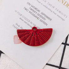 Load image into Gallery viewer, 10pcs Fan Shape Pendant, Resin Pendant for Jewelry Making, DIY Beads Finding MY013