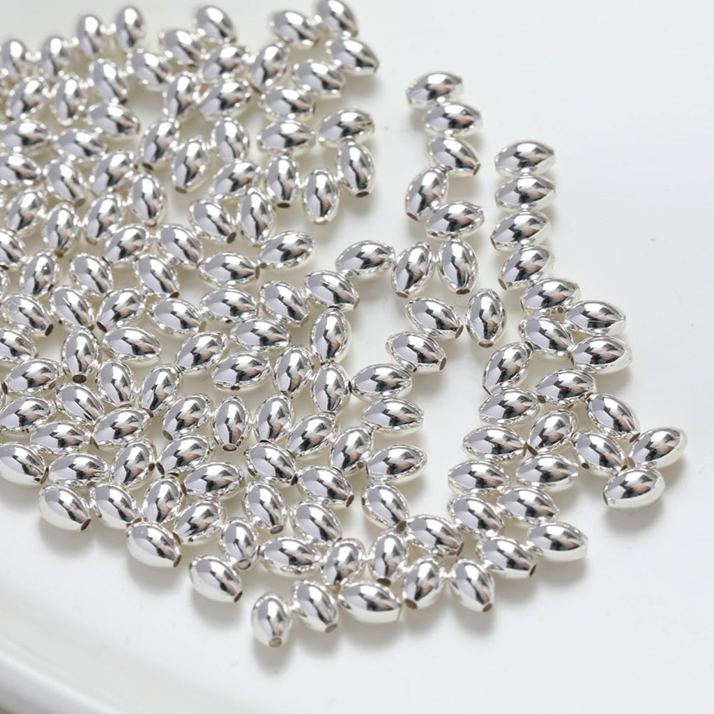 Rice spacer beads, 14K gold plated, spacing beads, necklace and earrings making beads, jewelry findings SC004