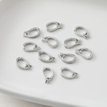 Load image into Gallery viewer, 6pcs- 14K Gold Plated Pendant Top, CZ Pave Pendant Snap on Bails, Clasp Link Connector, 12mm,16mm, Jewelry Making ZZ065