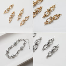 Load image into Gallery viewer, Irregular Link Connector, Link Chain Connector, 14K Gold Plated, Neckalce Bracelet Making Pendant, Jewelry Supply Finding GZ527