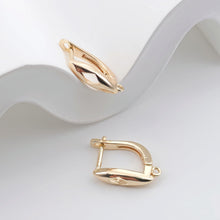 Load image into Gallery viewer, Gold Plated U Shape Hoop Earring, Huggie Hoops Earring Parts, U shape Hoop earring  for Jewelry Making ZX324