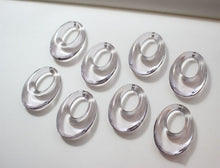 تحميل الصورة إلى عارض المعرض، 10 قطع من القلادة البيضاوية المفتوحة، قلادة من الراتنج لصنع المجوهرات، العثور على الخرز بنفسك GZ290