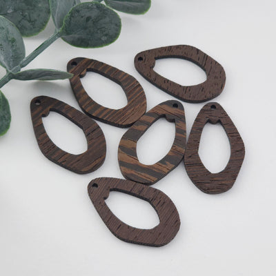 Irregular Geometric Shape Wood Charms, Wooden Pendant, Reclaimed Walnut Wood, Geometric Statement Wood Earrings Diy Ideas JT999