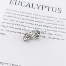 Load image into Gallery viewer, 10pcs Irregular Earring Post with Loop, 14K White Gold Plated, S925 Silver Pin Nickel Free Earrings, Knot Ear Stud with Loop ZX147