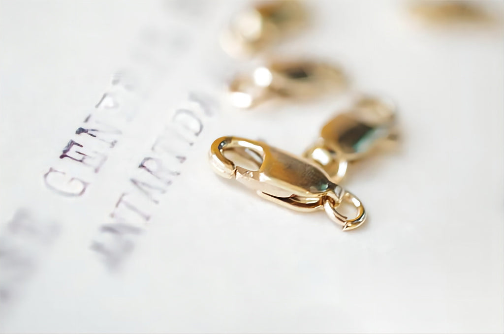 14K Gold Filled Lobster Claw Clasp, 3x8mm/4x10mm/4.5x12mm/5.2x13.5mm, Clasp with Open Loops for Necklace Bracelet Making B018