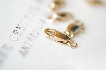 Load image into Gallery viewer, 14K Gold Filled Lobster Claw Clasp, 3x8mm/4x10mm/4.5x12mm/5.2x13.5mm, Clasp with Open Loops for Necklace Bracelet Making B018