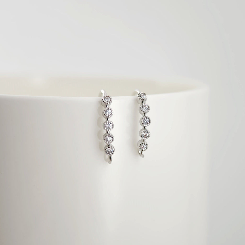 18K Gold Plated Ear Wires, Cubic Pave Earring Hooks, Nickel Free, Fish Hooks, Ear Wires for Jewelry Making D0144