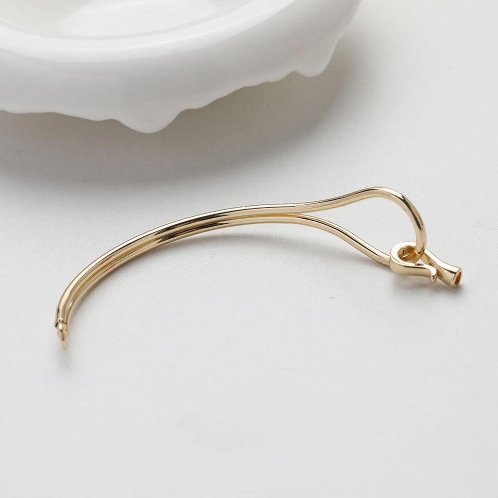 Conector de eslabones para pulsera, conector de cadena, chapado en oro/plata de 14 quilates, colgante para collar y pulsera, accesorio de joyería GZ522