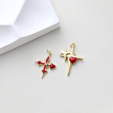 Load image into Gallery viewer, North Star Charms, 18K Gold Plated Charm, Enamel Star pendant, Bracelet Making Pendant, Jewelry Findings S1306