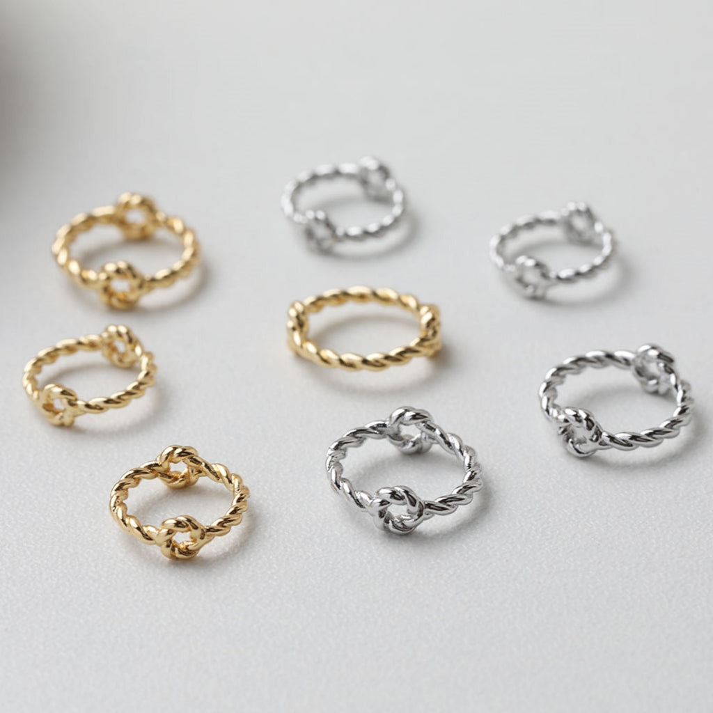 14K Gold Plated Ring Connector, Ring Beads, Ring Pendant, Jewellery Making Findings GT049