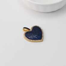 Load image into Gallery viewer, Cubic Heart Charms, 18K Gold Plated CZ Pave Love Charms, Bracelet Necklace Making Pendants, Jewelry Findings S20666