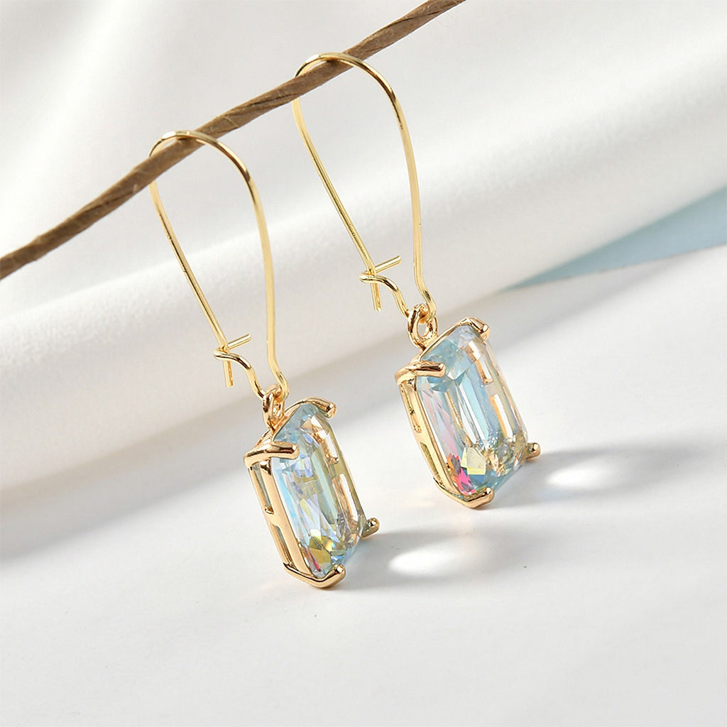 5pcs Colorful Crystal Charm, Crystal Pendant, Bracelet Necklace Pendant, Gold Plated Glass Charm, Jewelry Findings L005-F257