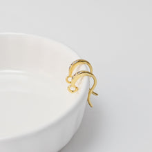 Cargar imagen en el visor de la galería, Anzuelos, alambres para pendientes con pavé de circonitas, ganchos para pendientes de oro, chapados en oro de 18 quilates, para hacer aretes, accesorios de joyería D0463