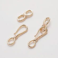 Load image into Gallery viewer, Fish Hook Clasp, Necklace Connector, 14K Gold/Silver Plated, Neckalce Bracelet Making Pendant, Jewelry Supply Finding JG008
