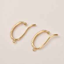 تحميل الصورة إلى عارض المعرض، سوار أذن غير ثاقب، سوار أذن مزود بحلقة، مرصع بأحجار الزركونيا المكعبة، 26 مم، مطلي بالذهب/الفضة عيار 18 قيراطًا، أداة العثور على الأقراط بنفسك LL237