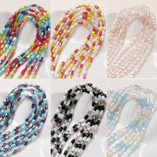 Load image into Gallery viewer, Rectangular Cut Faceted Glass Beads, 4.2*7.3mm, Crystal Glass Loose Beads for Jewelry Making, DIY Beads Finding GZ551