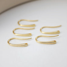 Load image into Gallery viewer, Fish Hooks, 18K Gold Plated Ear Wires, Gold Earring Earring Hooks, Ear Wires for Jewelry Making D0173